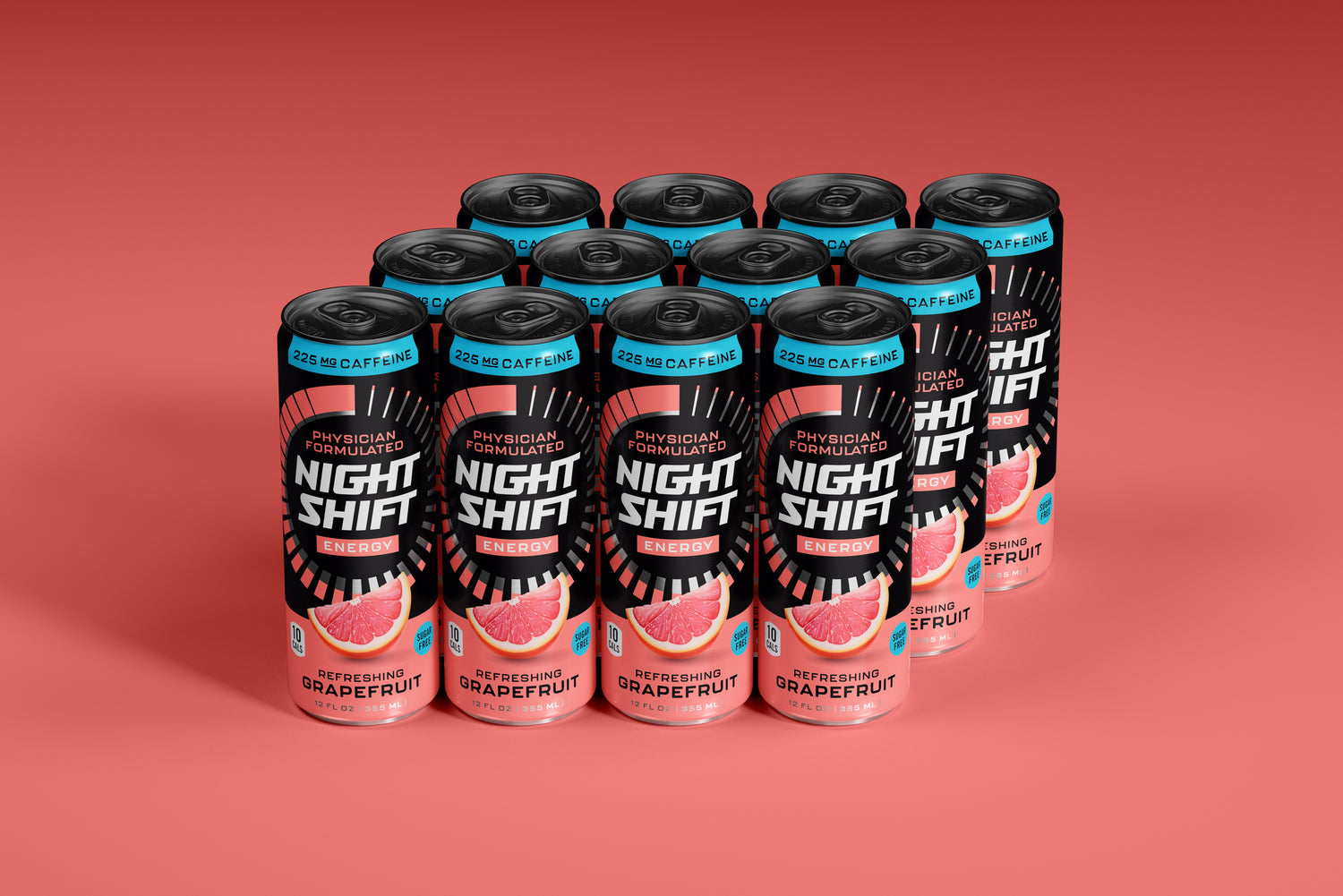 Refreshing Grapefruit Flavored Energy Drink - 12 Pack