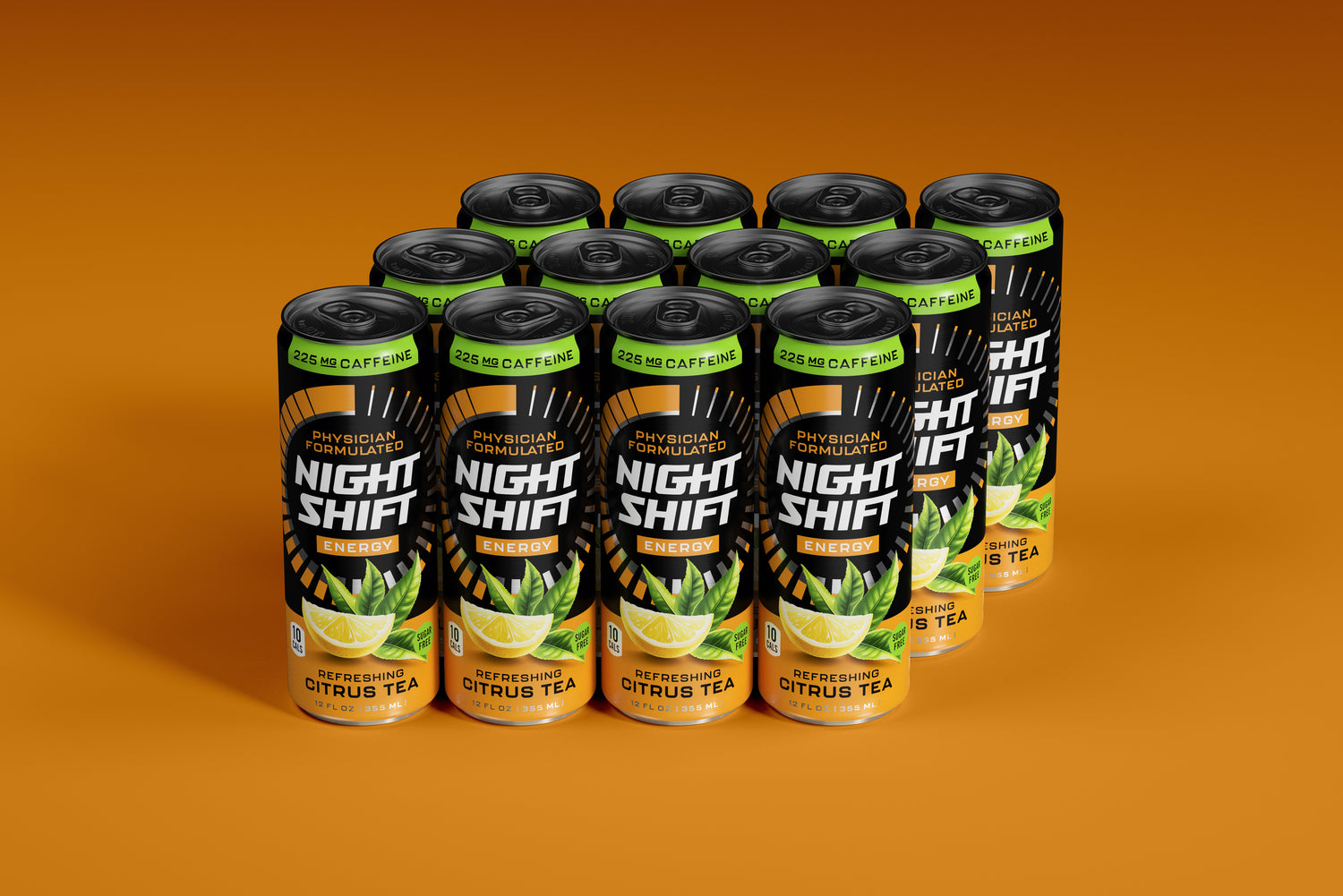 Refreshing Citrus Tea Flavored Energy Drink - 12 Pack